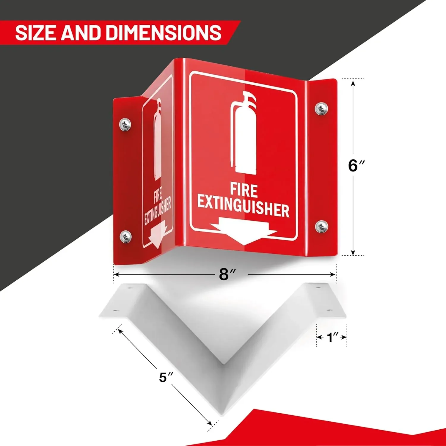 Fire Extinguisher Location Sign angle 2